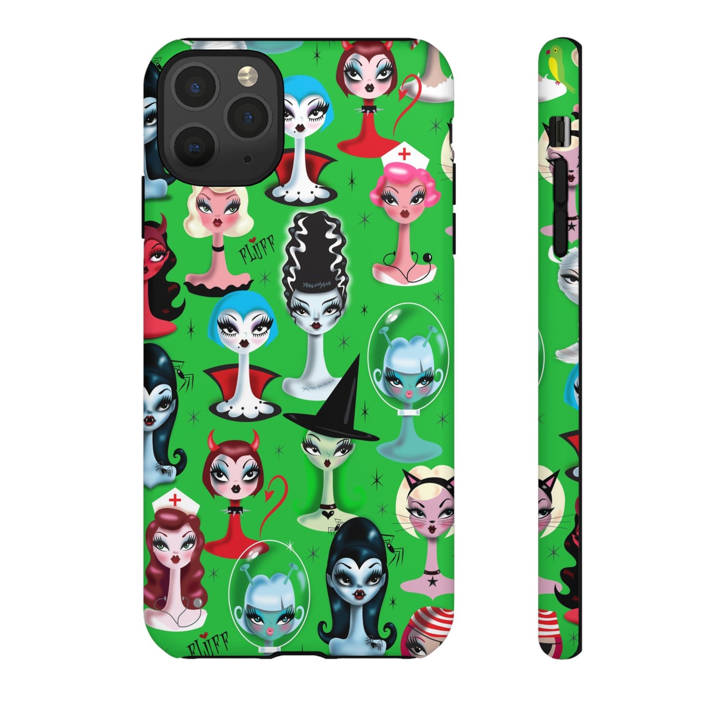 Spooky Dolls Green • Tough Phone Case