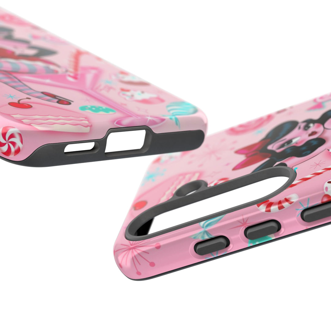 Candy Cane Martini Girl • Case Mate Galaxy S7 & S9 Slim Phone Case