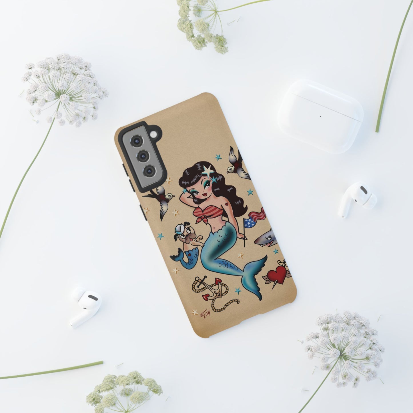 Patriotic Mermaid • Tough Phone Case