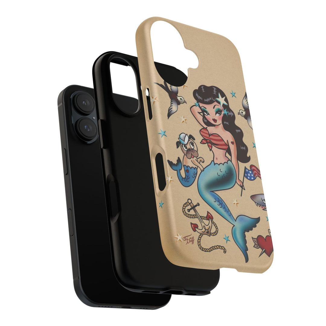 Patriotic Mermaid • Tough Phone Case