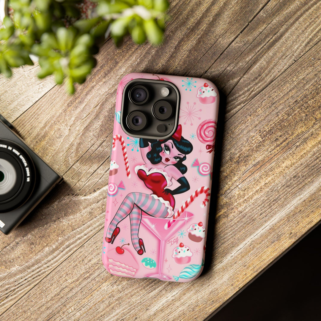 Candy Cane Martini Girl • Case Mate Galaxy S7 & S9 Slim Phone Case