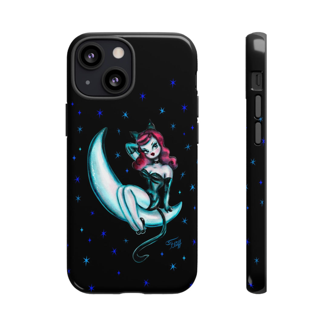 Kitten on the Moon • Tough Phone Case