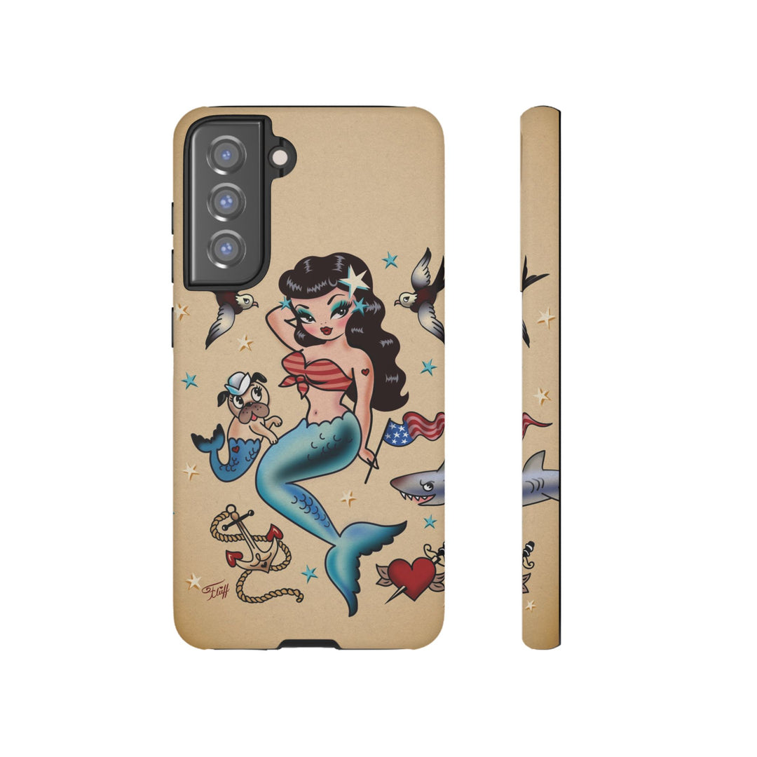 Patriotic Mermaid • Tough Phone Case