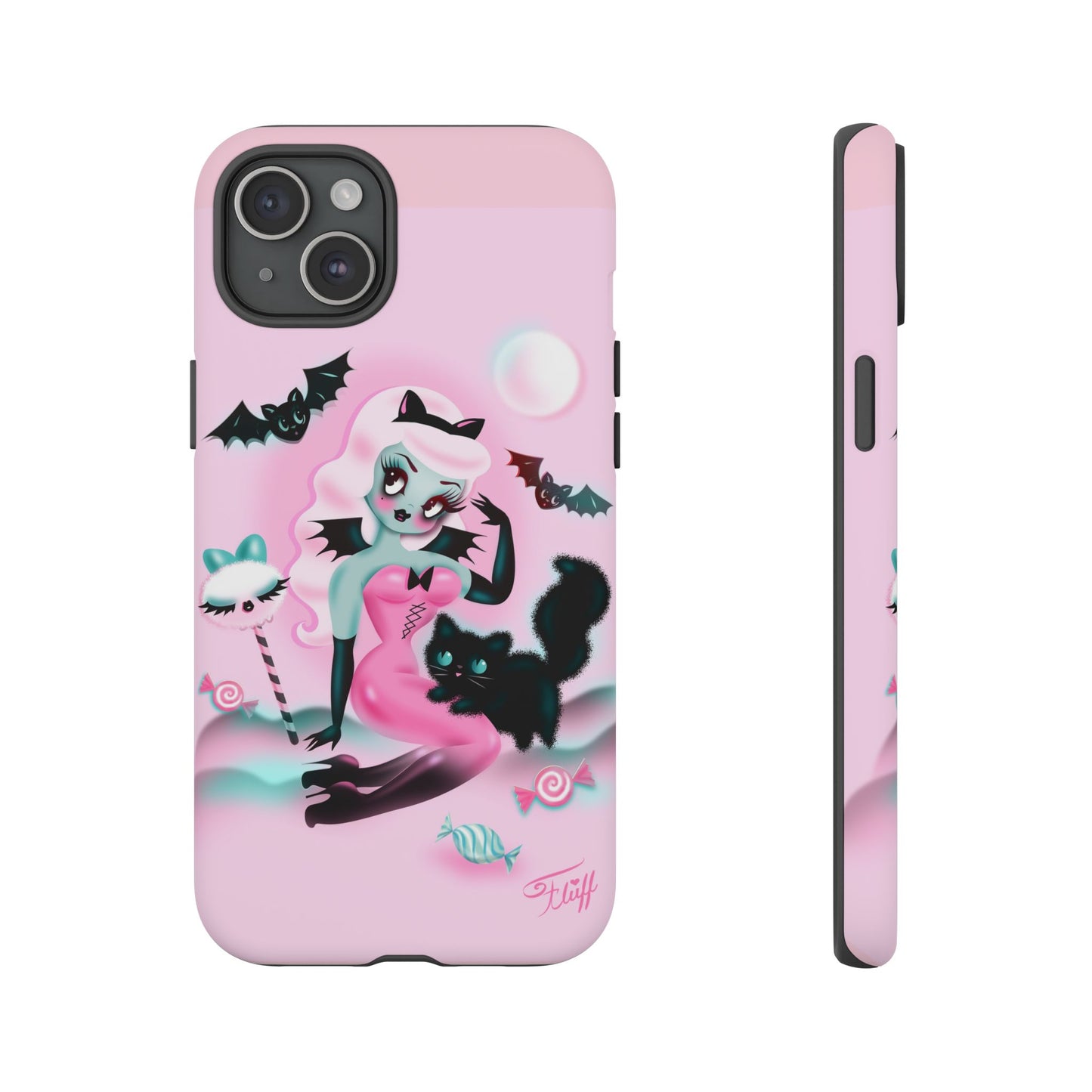 Pastel Candy Vampire with Kitty • Tough Phone Case