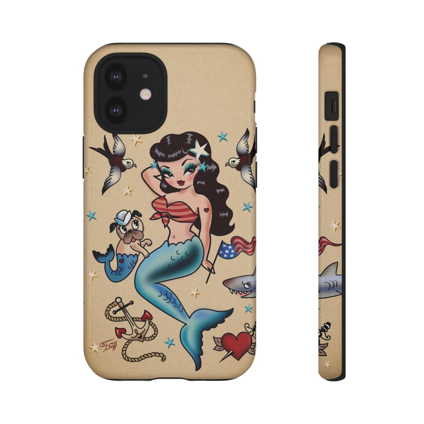 Patriotic Mermaid • Tough Phone Case