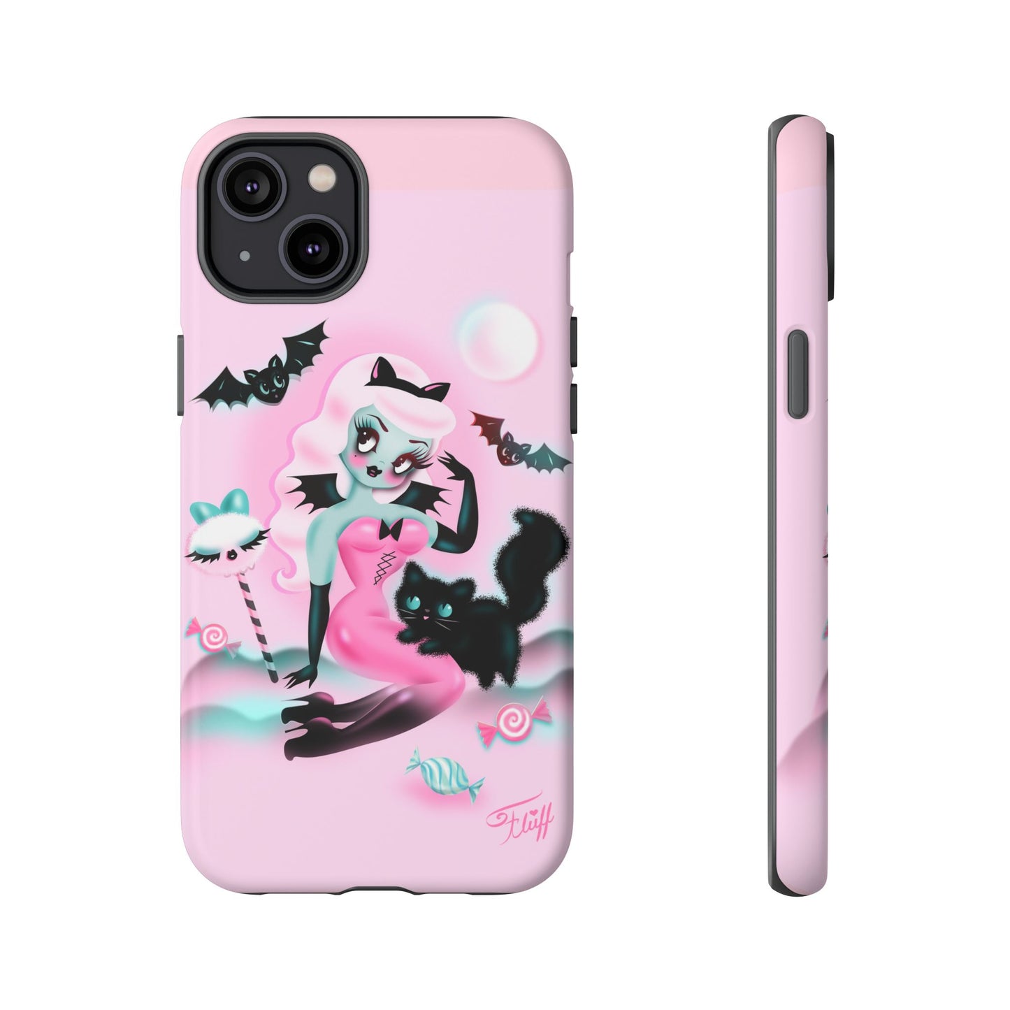 Pastel Candy Vampire with Kitty • Tough Phone Case