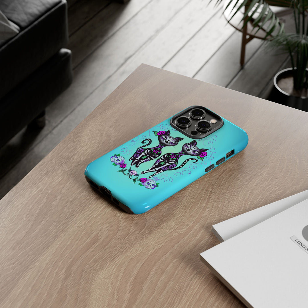 Sugar Skull Cats • Tough Phone Case