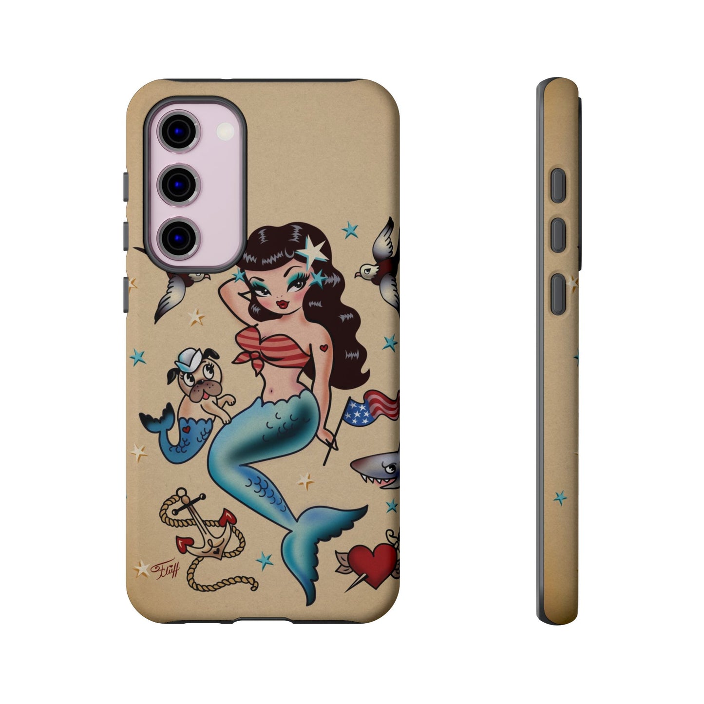 Patriotic Mermaid • Tough Phone Case