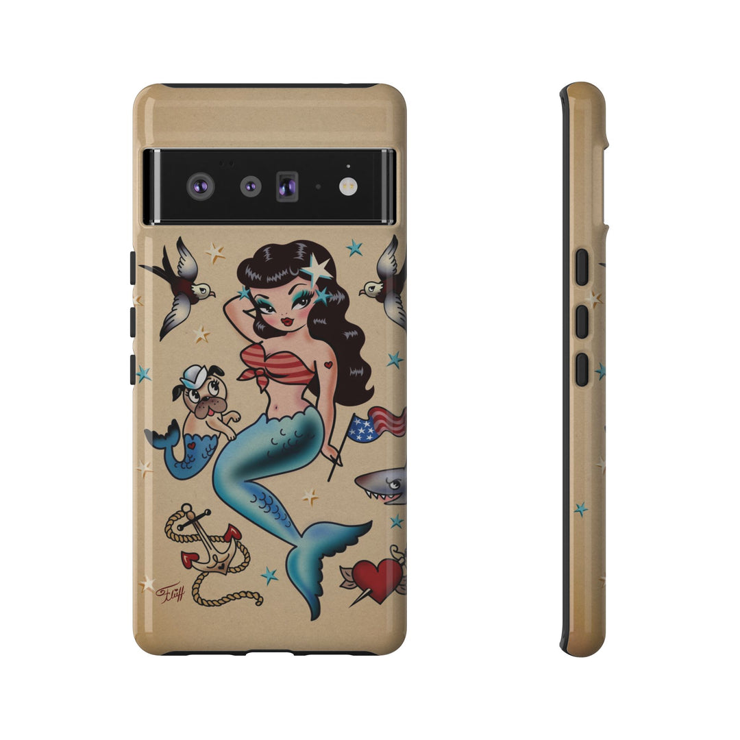 Patriotic Mermaid • Tough Phone Case