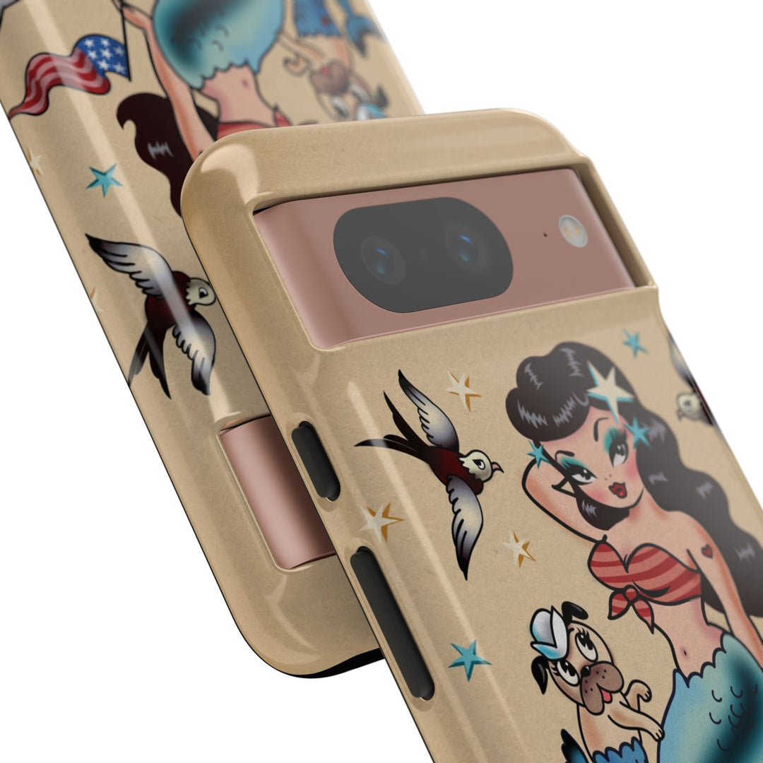 Patriotic Mermaid • Tough Phone Case