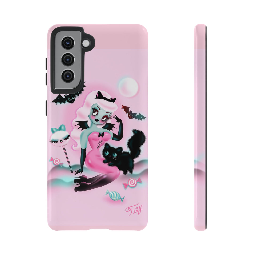 Pastel Candy Vampire with Kitty • Tough Phone Case