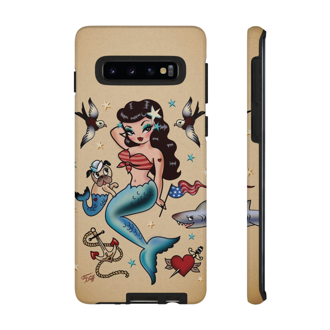 Patriotic Mermaid • Tough Phone Case