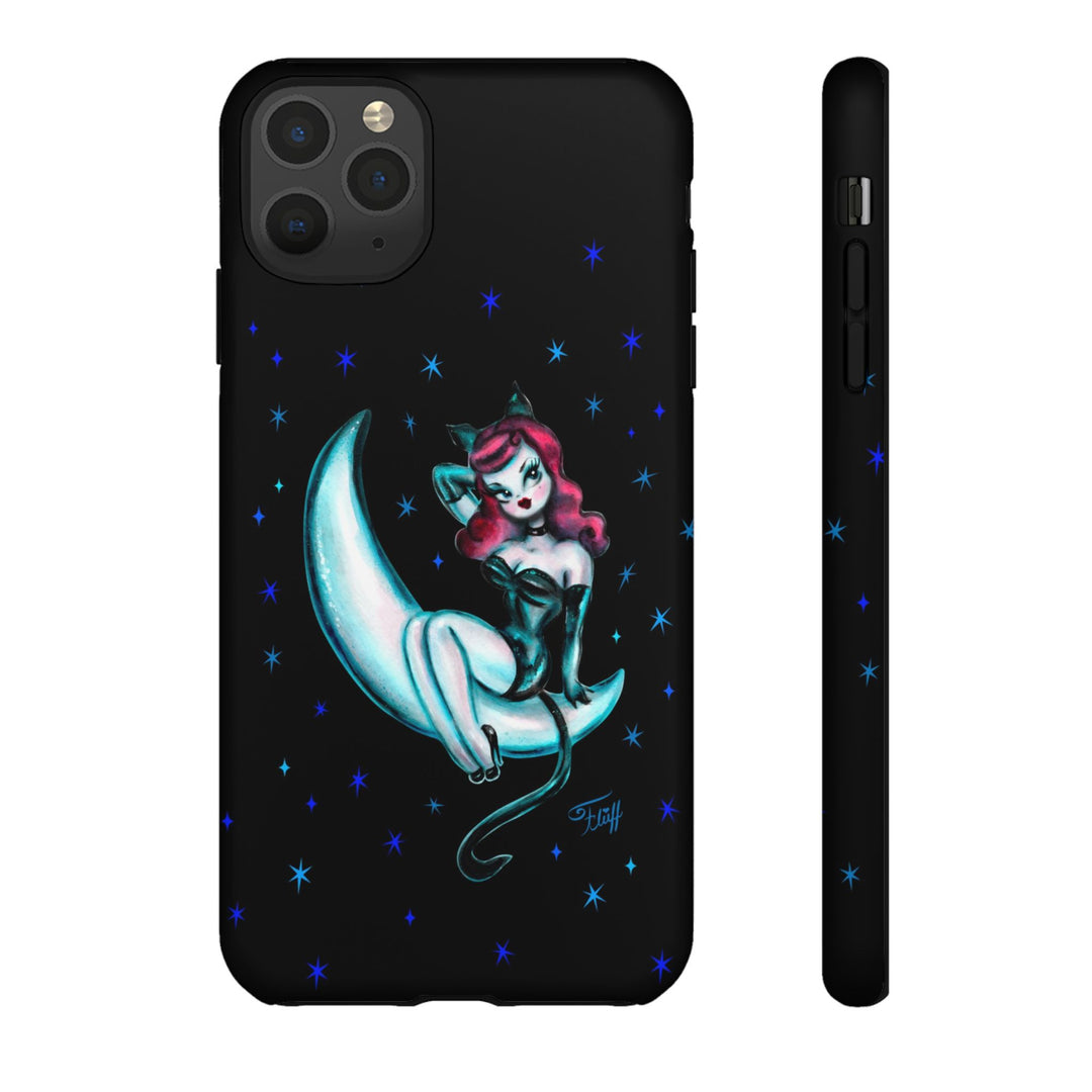 Kitten on the Moon • Tough Phone Case