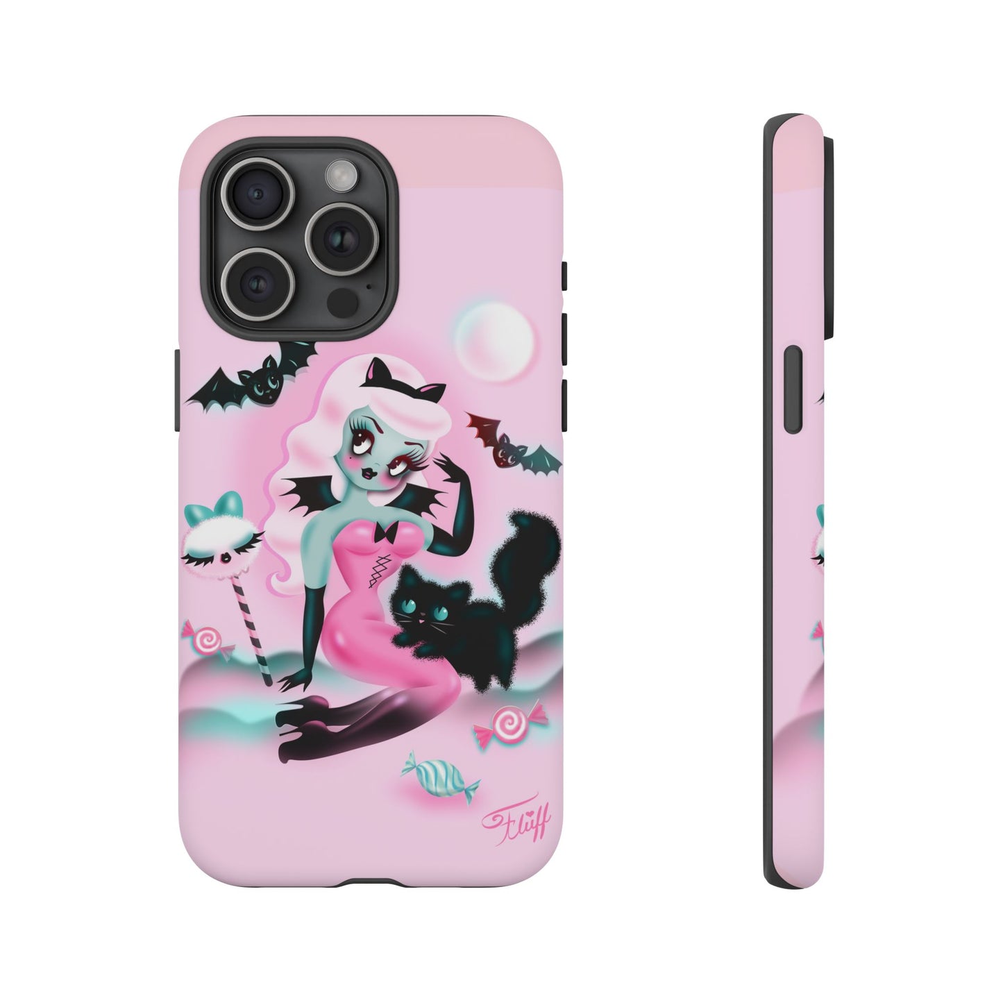 Pastel Candy Vampire with Kitty • Tough Phone Case