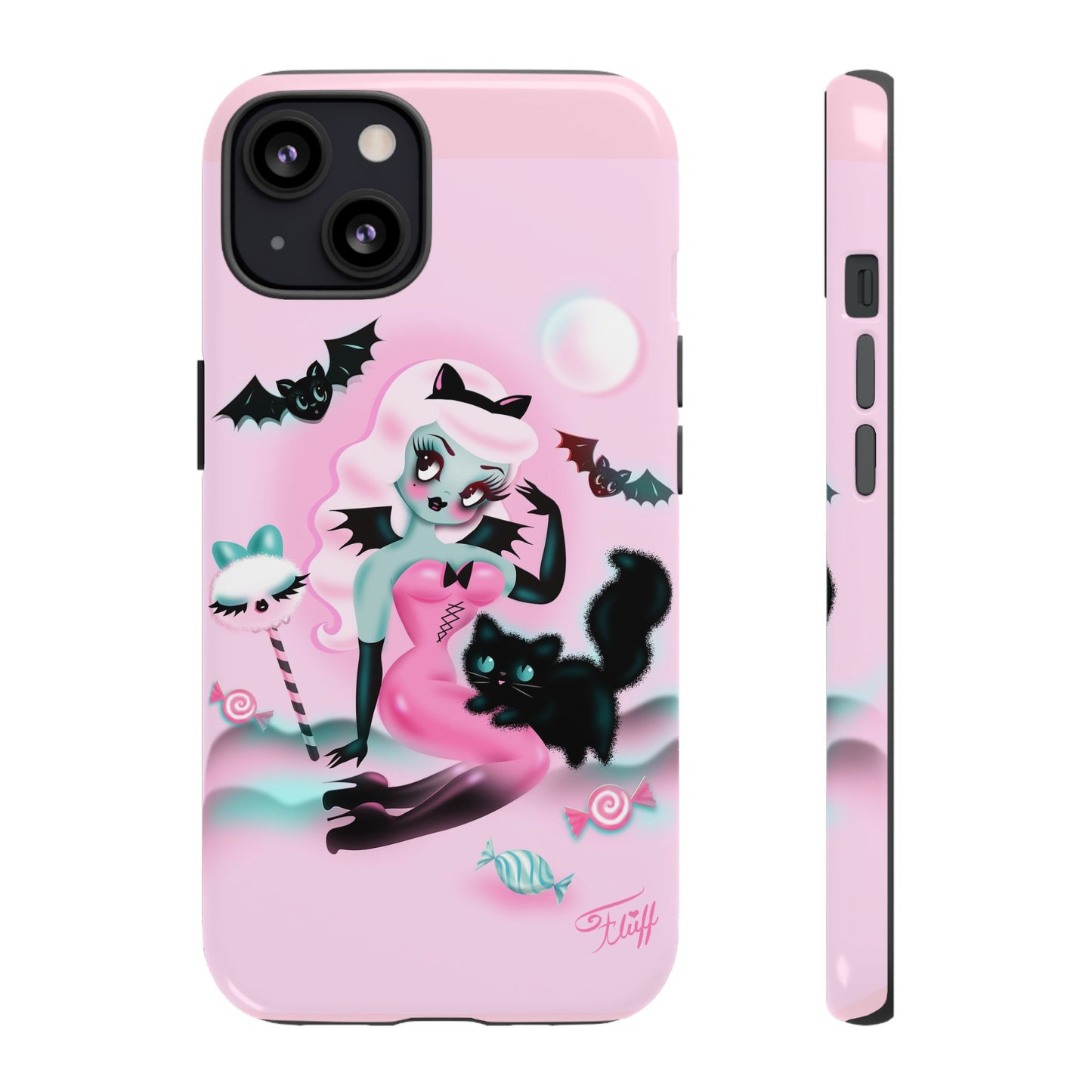 Pastel Candy Vampire with Kitty • Tough Phone Case