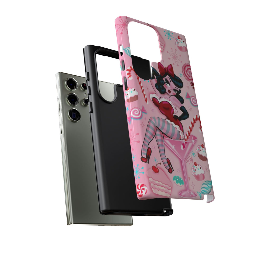 Candy Cane Martini Girl • Case Mate Galaxy S7 & S9 Slim Phone Case