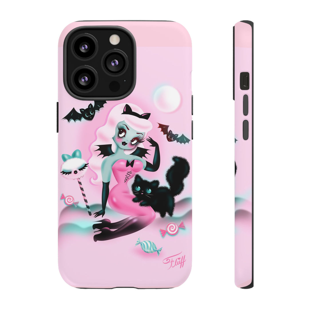 Pastel Candy Vampire with Kitty • Tough Phone Case