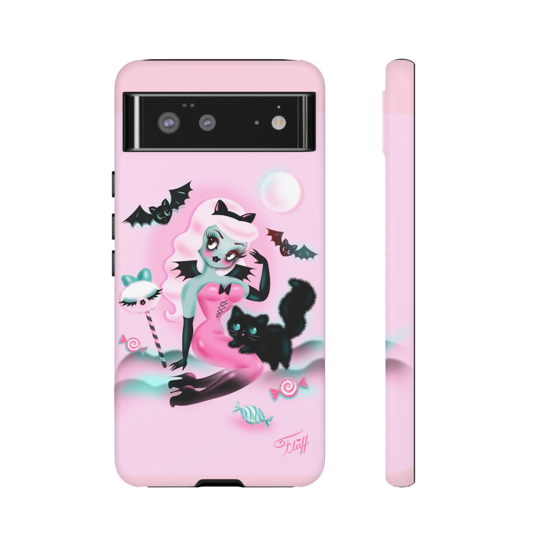 Pastel Candy Vampire with Kitty • Tough Phone Case