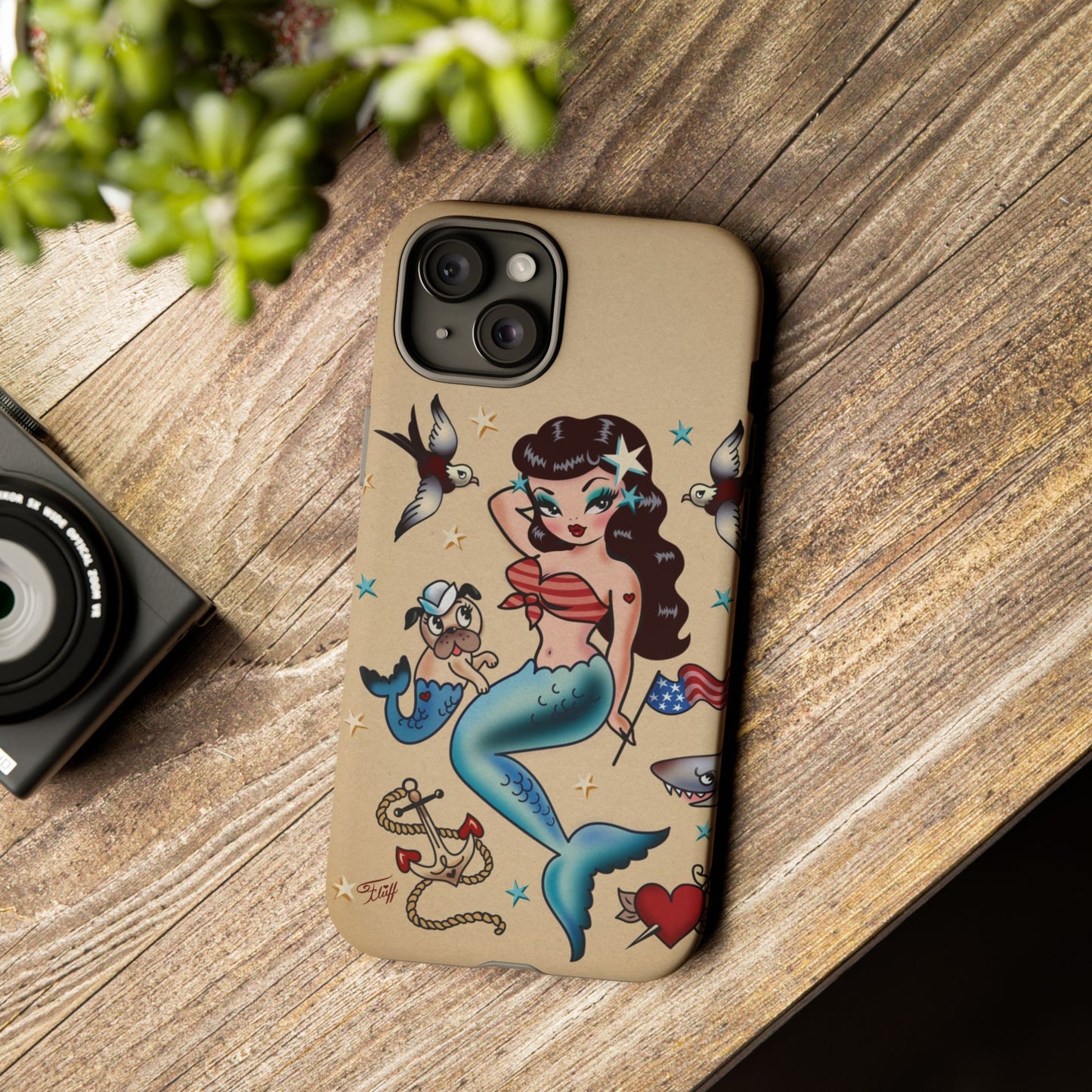 Patriotic Mermaid • Tough Phone Case