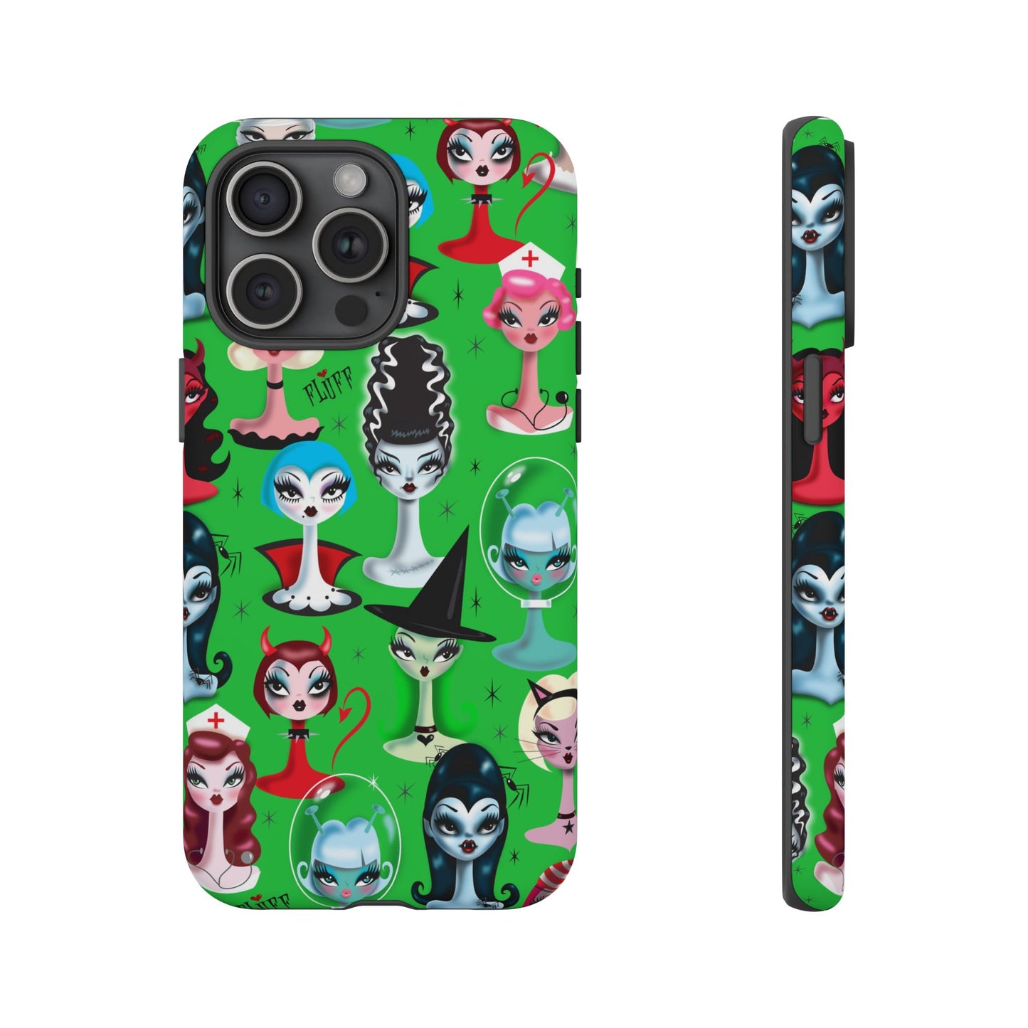 Spooky Dolls Green • Tough Phone Case