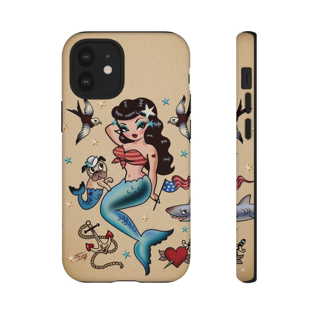 Patriotic Mermaid • Tough Phone Case