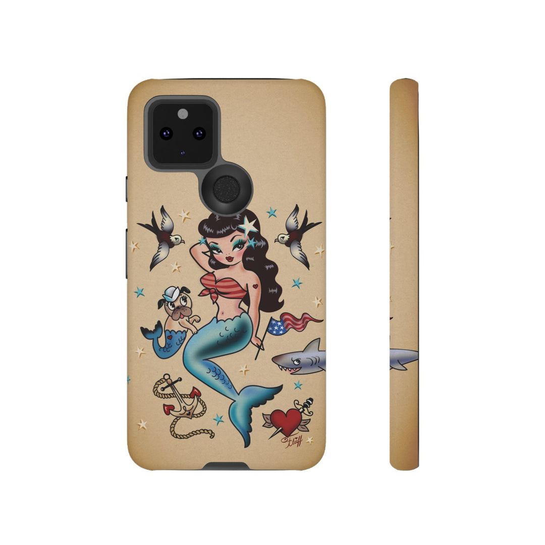 Patriotic Mermaid • Tough Phone Case