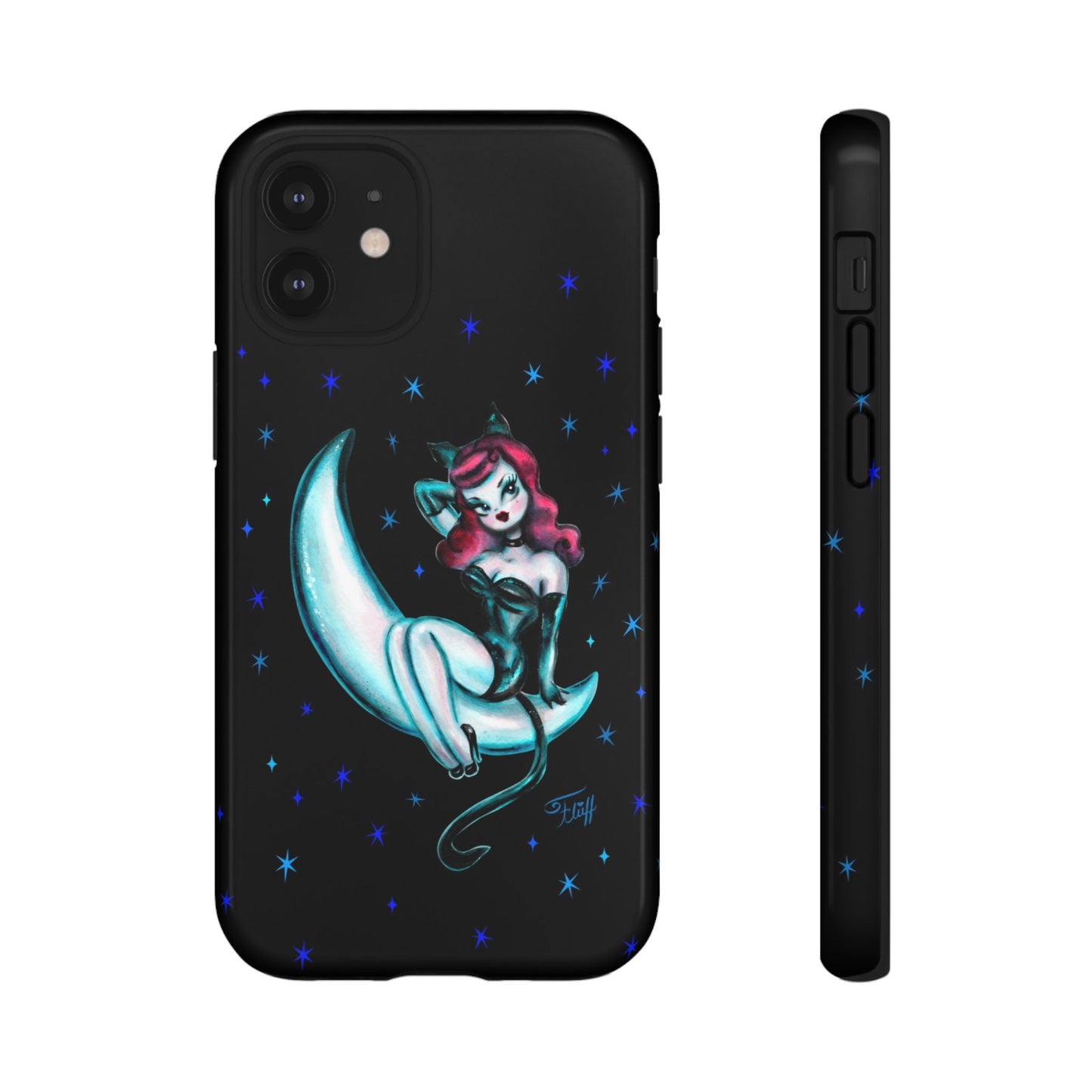 Kitten on the Moon • Tough Phone Case