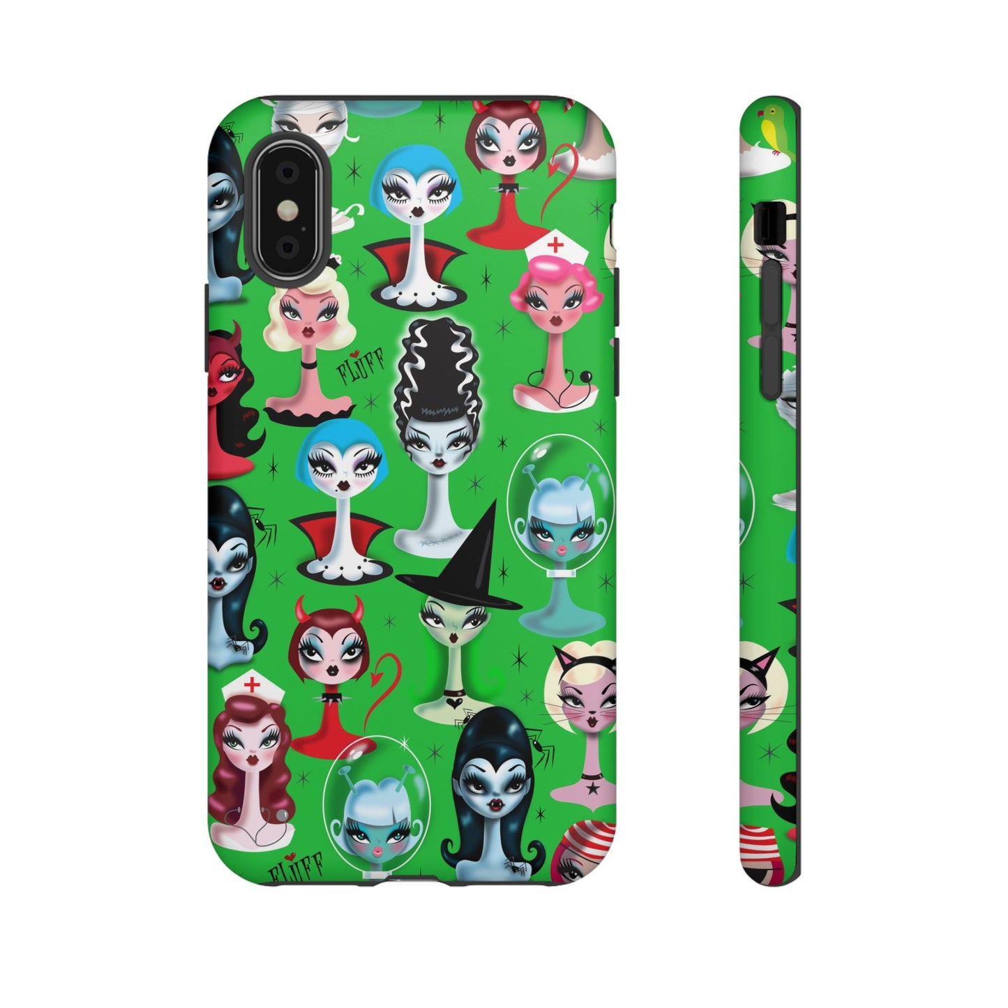 Spooky Dolls Green • Tough Phone Case