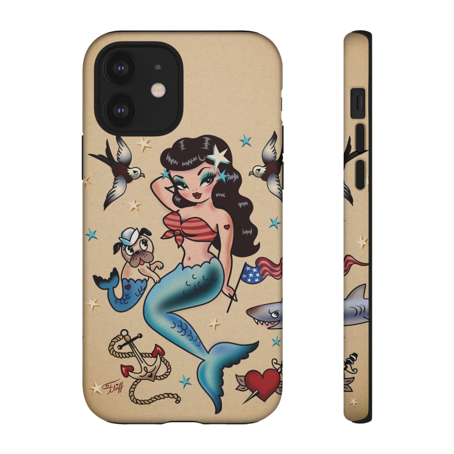 Patriotic Mermaid • Tough Phone Case