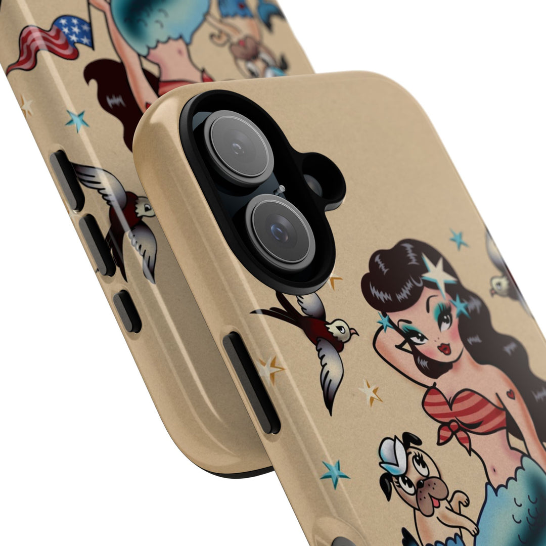 Patriotic Mermaid • Tough Phone Case