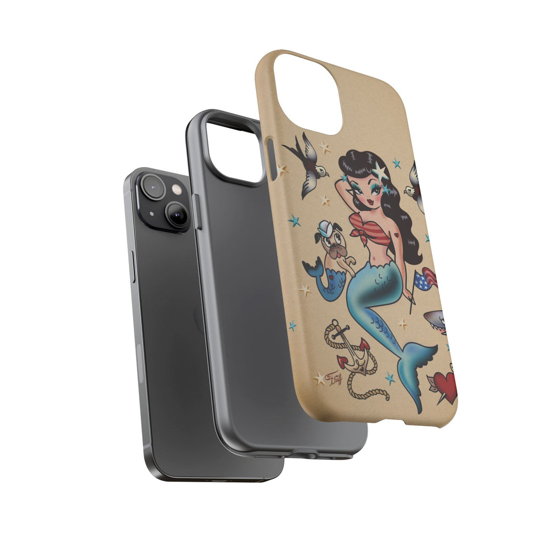 Patriotic Mermaid • Tough Phone Case