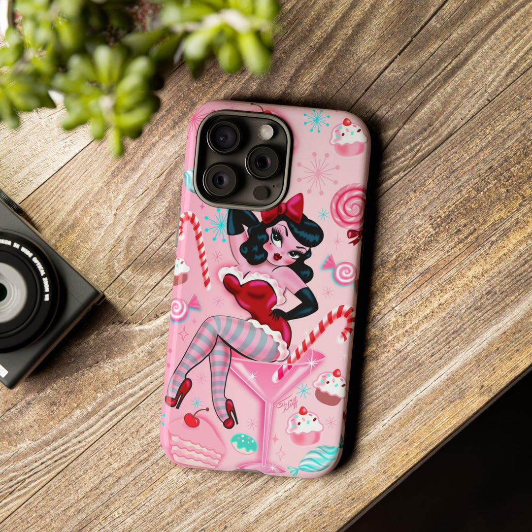 Candy Cane Martini Girl • Case Mate Galaxy S7 & S9 Slim Phone Case