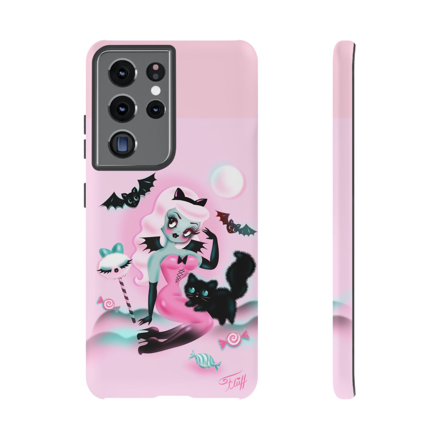 Pastel Candy Vampire with Kitty • Tough Phone Case