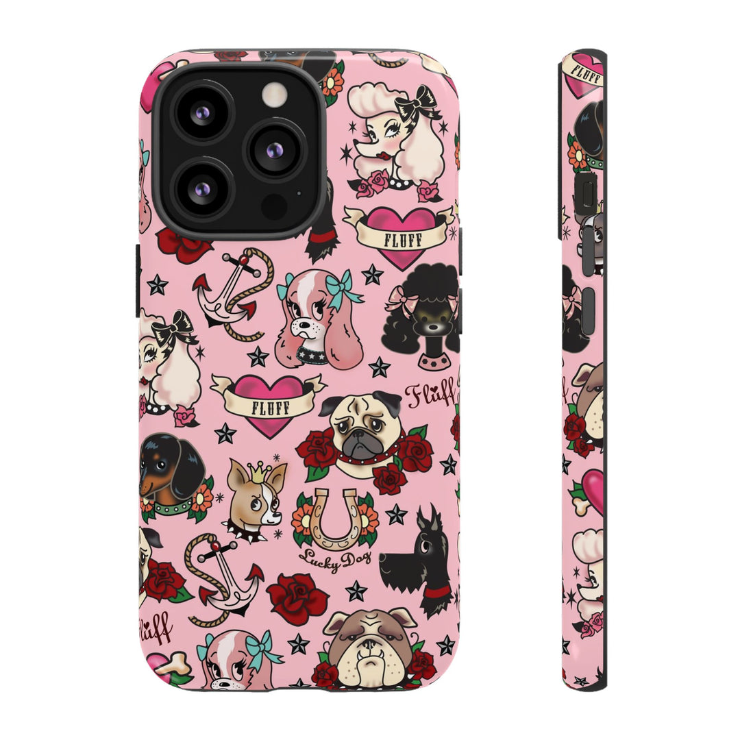 Tattoo Pooch Pink • Tough Phone Case
