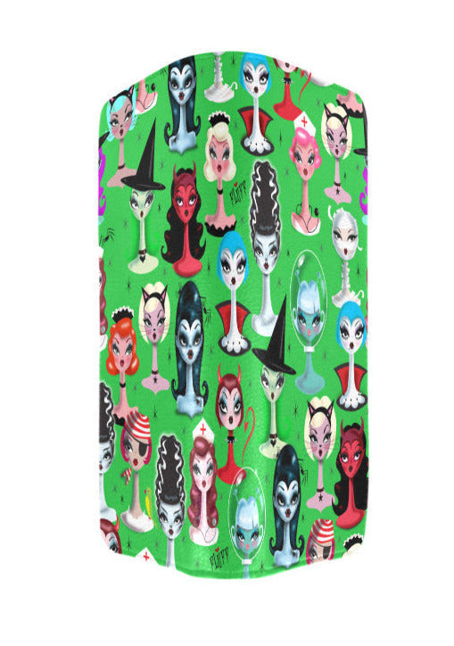 Spooky Dolls Green • Clutch Wallet