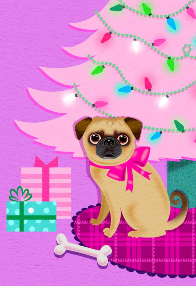 Christmas Pug • Cards Set of 10