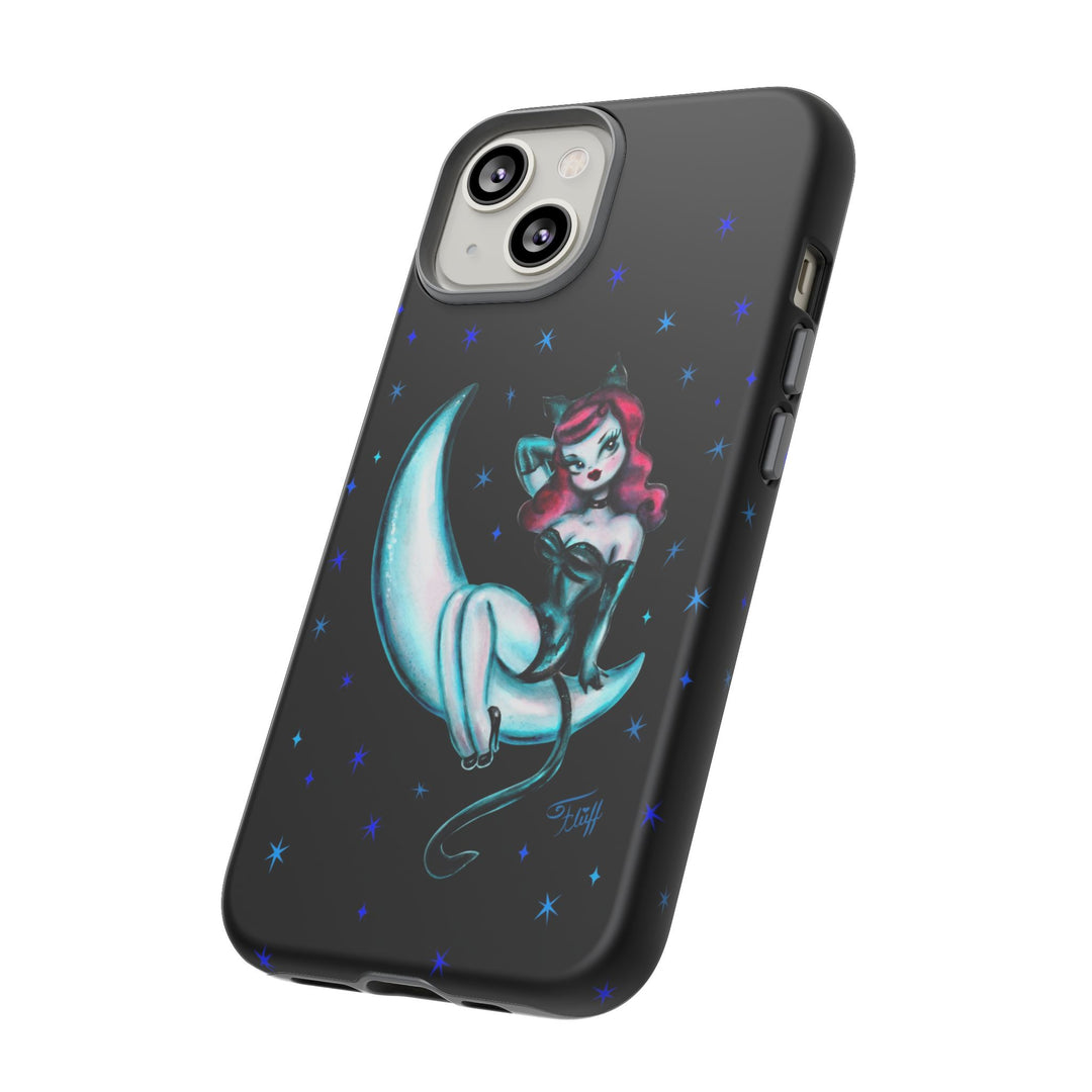 Kitten on the Moon • Tough Phone Case