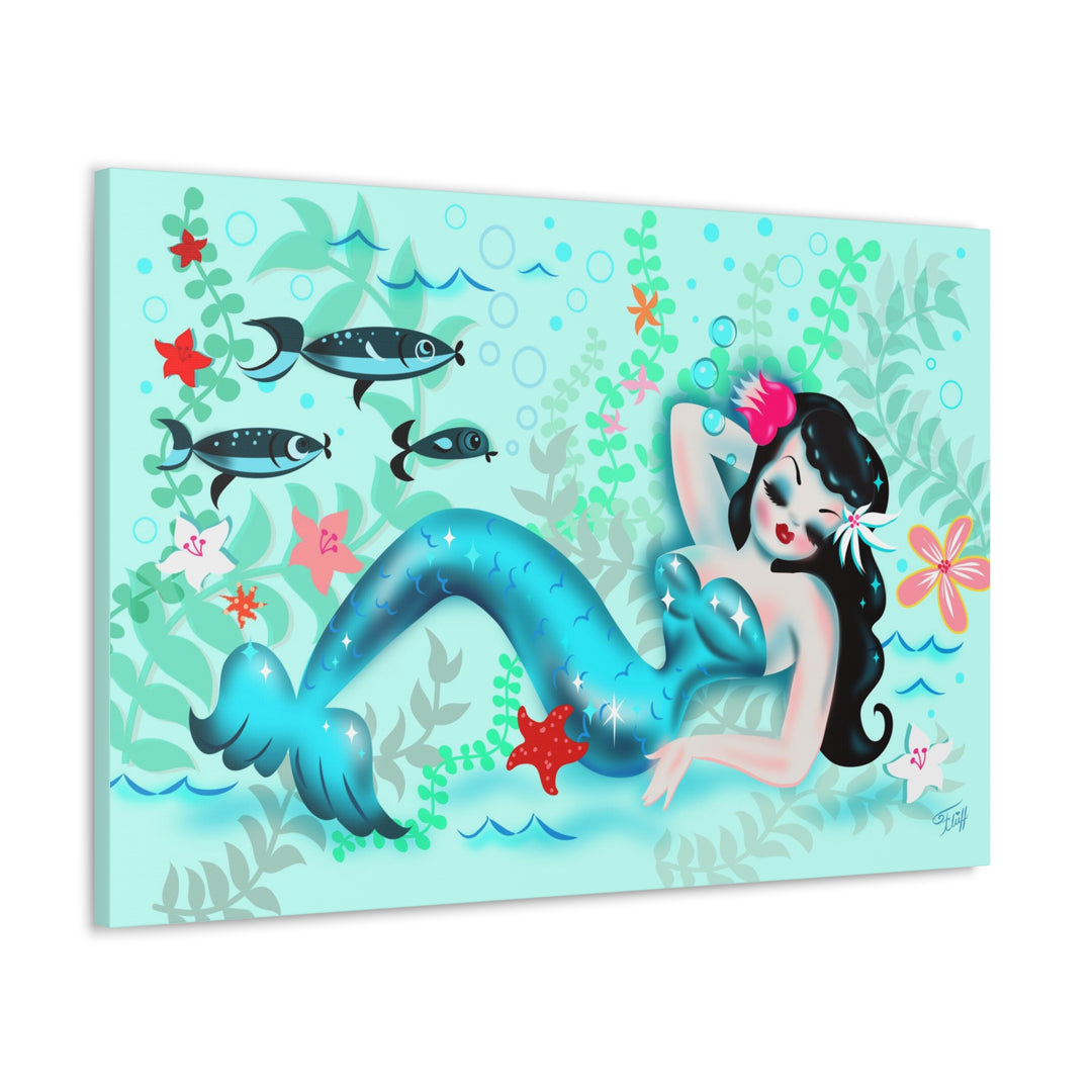 Dozing Mermaid • Canvas Gallery Wrap