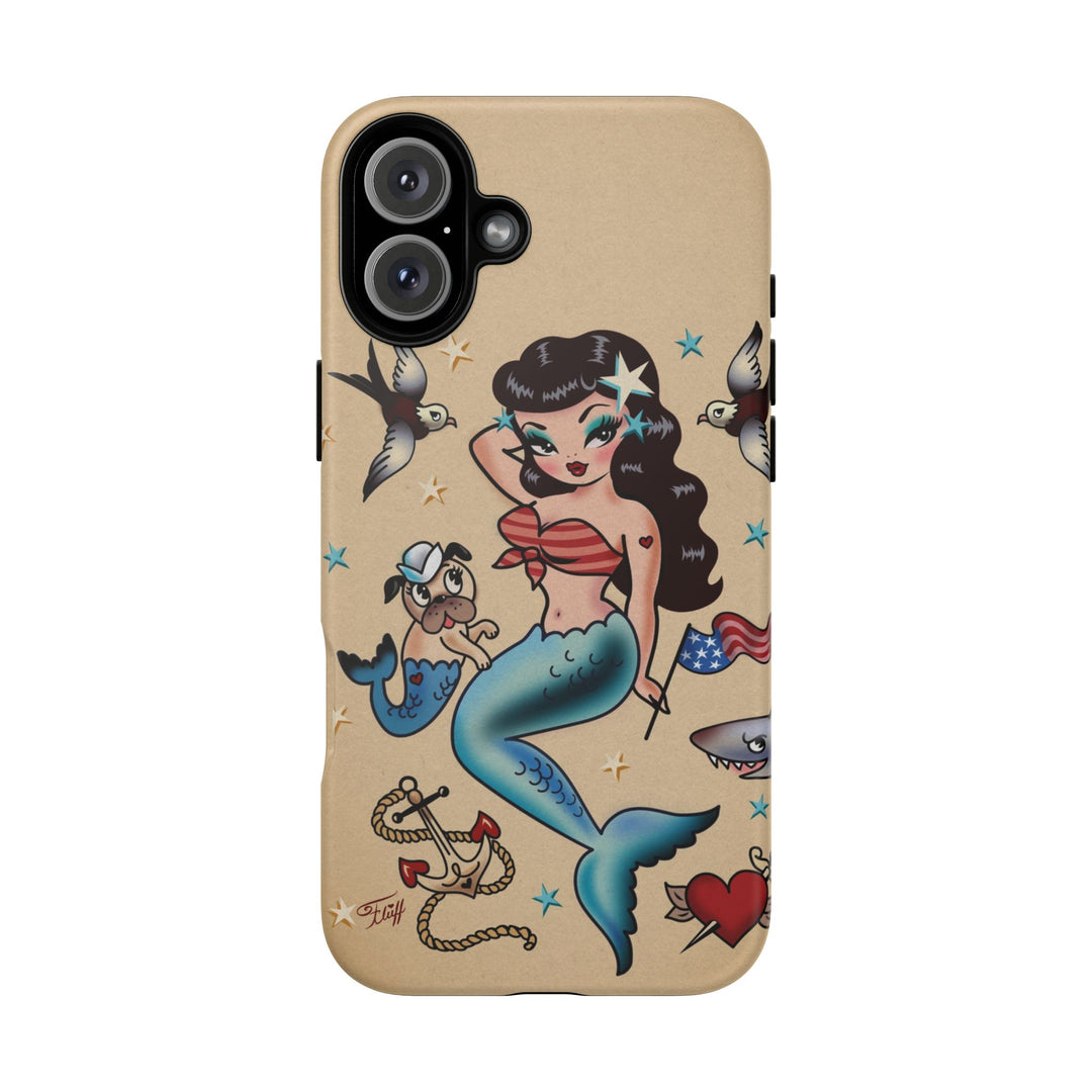 Patriotic Mermaid • Tough Phone Case