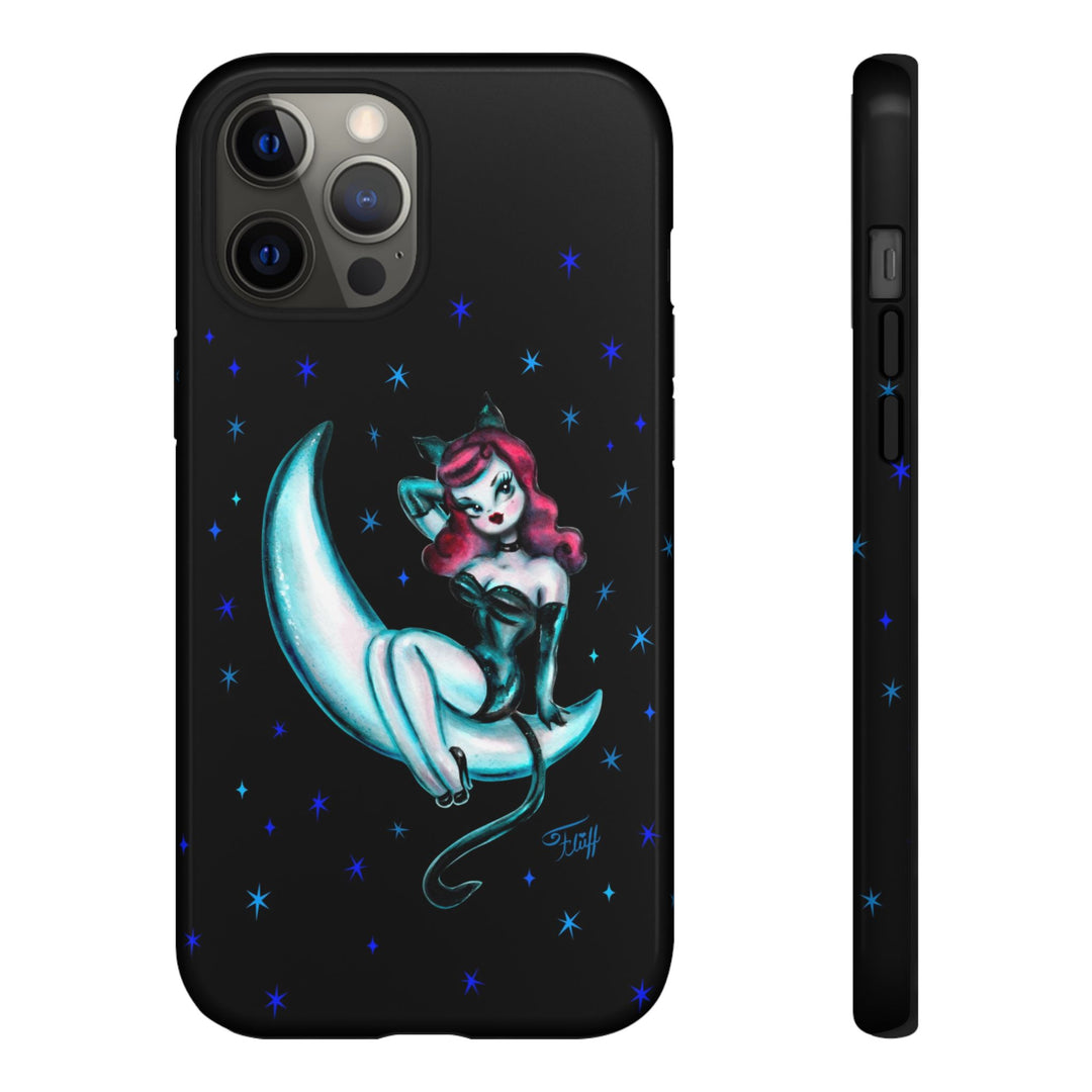 Kitten on the Moon • Tough Phone Case