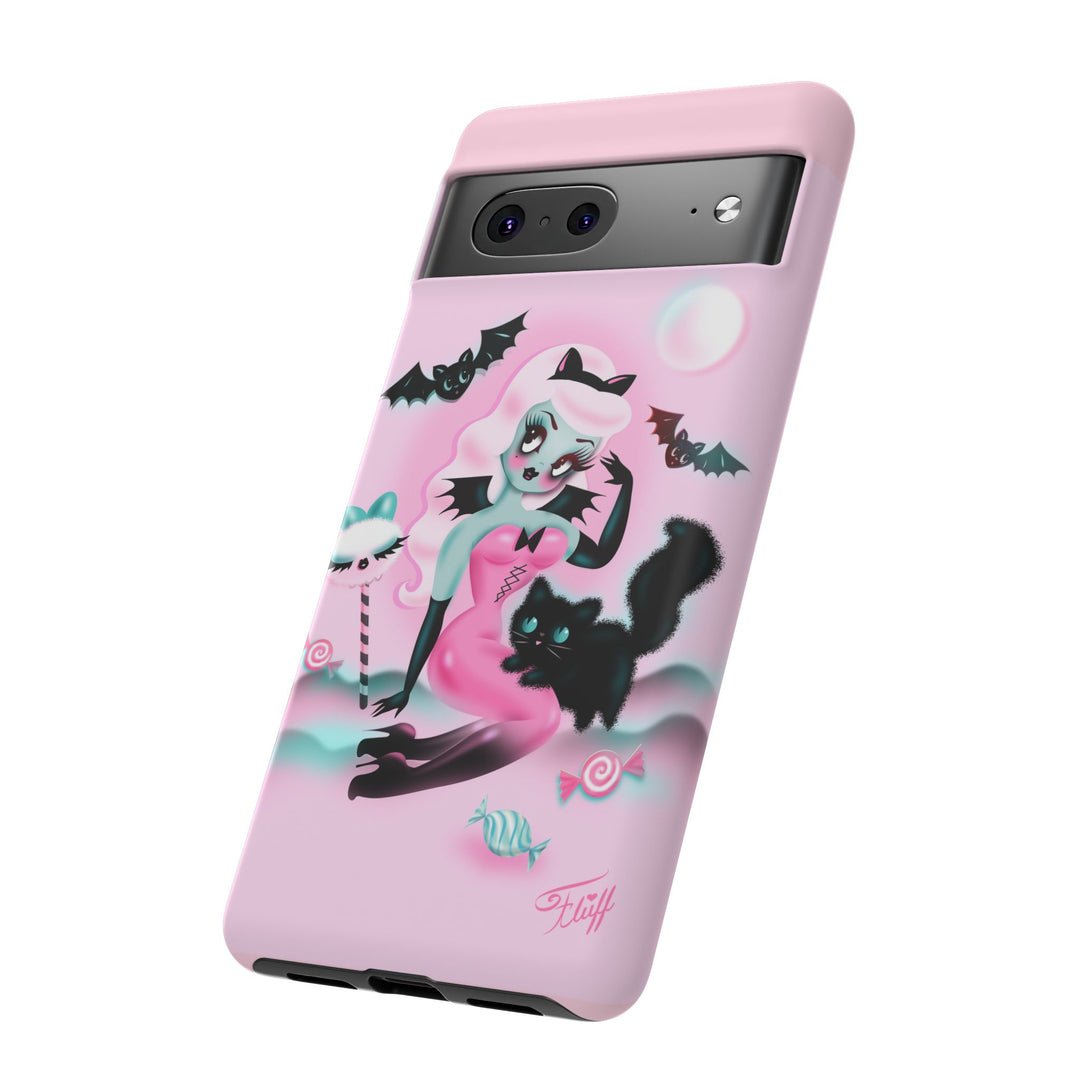 Pastel Candy Vampire with Kitty • Tough Phone Case