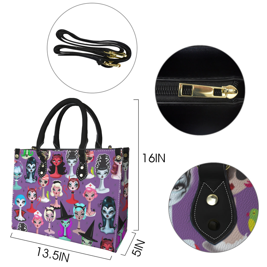Spooky Dolls Purple • Handbag