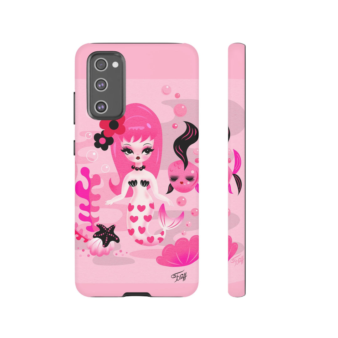 Pink Mod Mermaid • Tough Phone Case