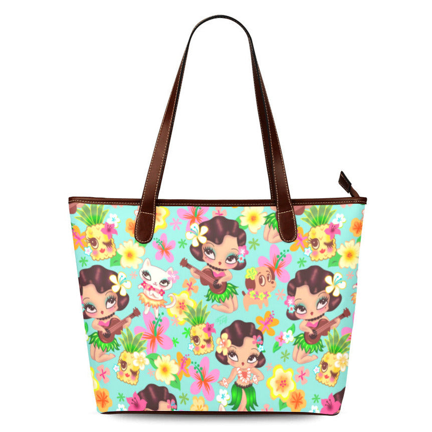 Hula Lulu Pattern • Shoulder Purse Tote