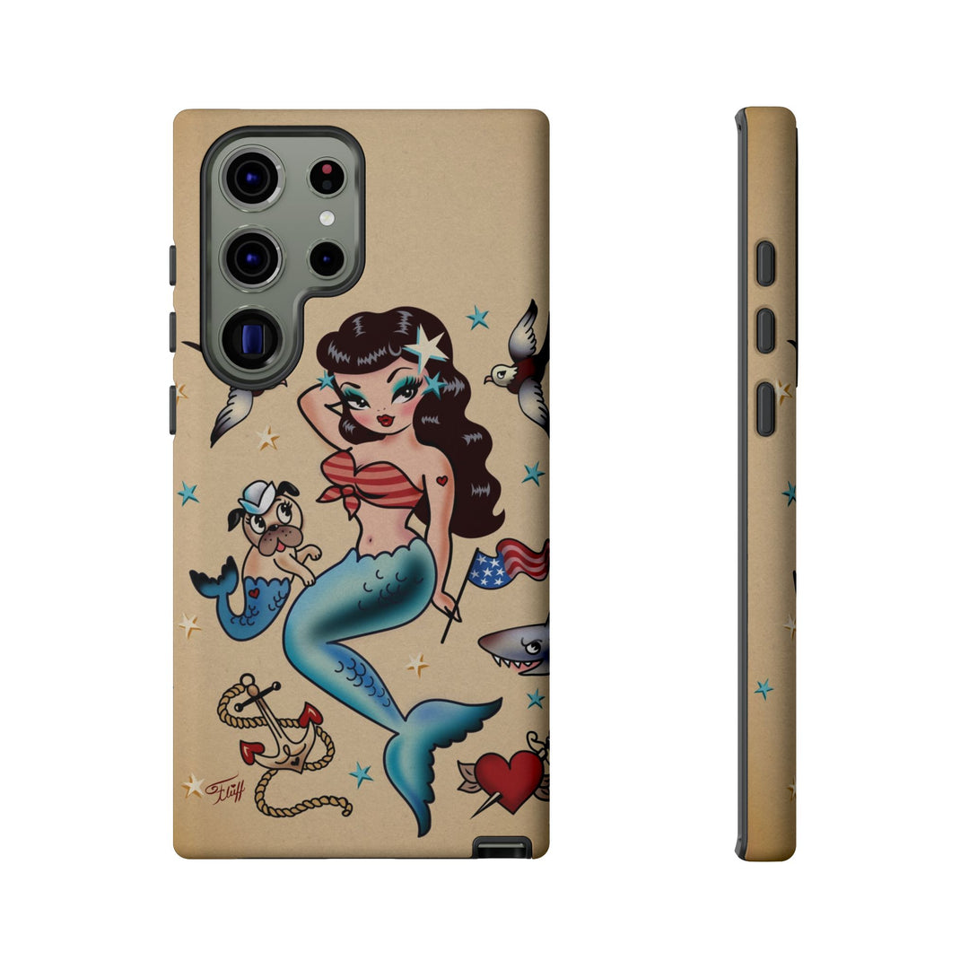 Patriotic Mermaid • Tough Phone Case