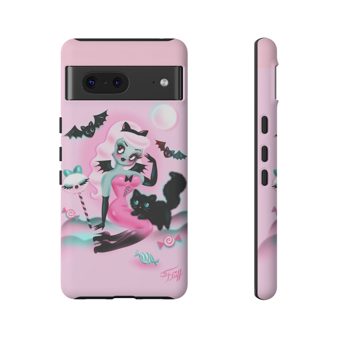 Pastel Candy Vampire with Kitty • Tough Phone Case