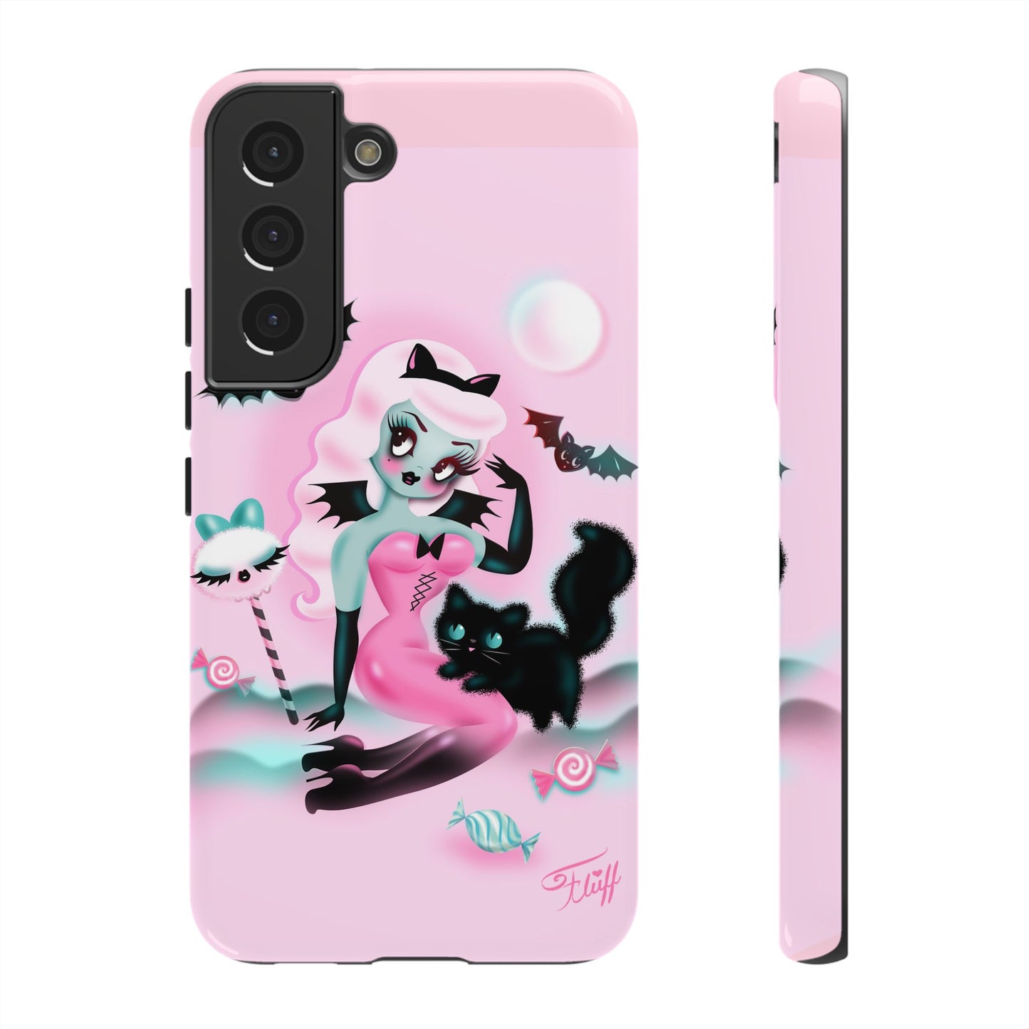 Pastel Candy Vampire with Kitty • Tough Phone Case