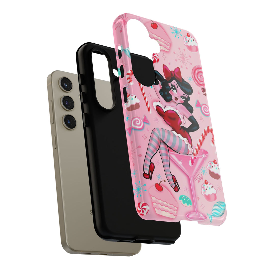 Candy Cane Martini Girl • Case Mate Galaxy S7 & S9 Slim Phone Case