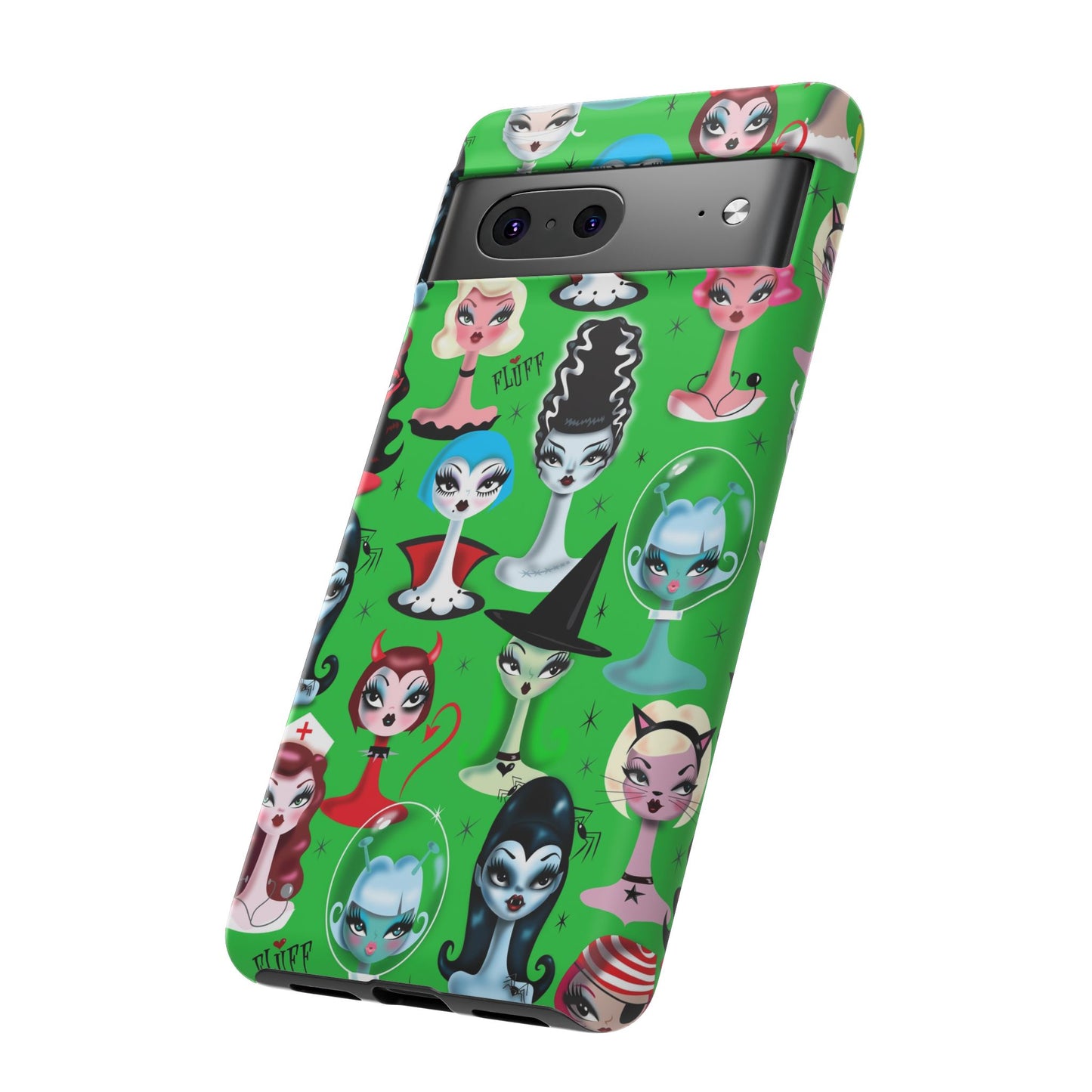 Spooky Dolls Green • Tough Phone Case