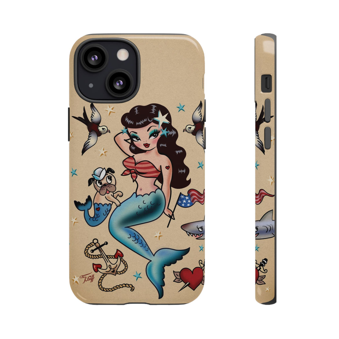 Patriotic Mermaid • Tough Phone Case